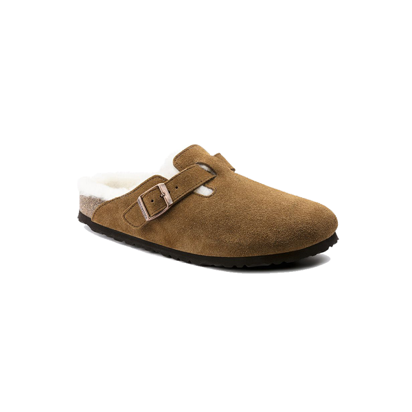 BIRKENSTOCK - BOSTON SHEARLING MINK SUEDE LEATHER