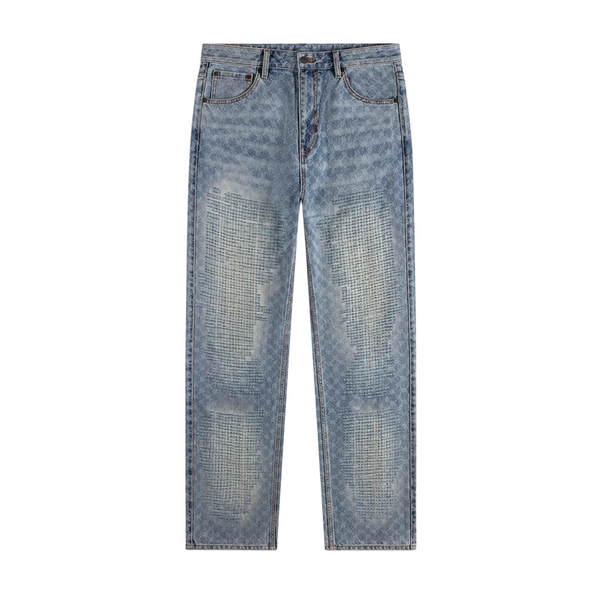 DAILY PAPER - DESTROYED AMBA JEANS BLUE