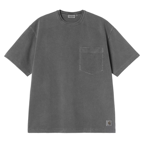 CARHARTT WIP - S/S TORION POCKET T-SHIRT BLACK GRIND WASH