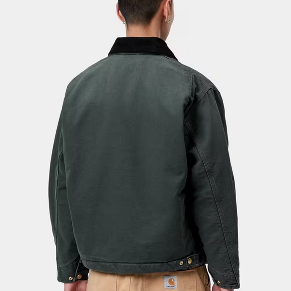 CARHARTT WIP - OG DETROIT JACKET RAVEN BLACK STONE CANVAS