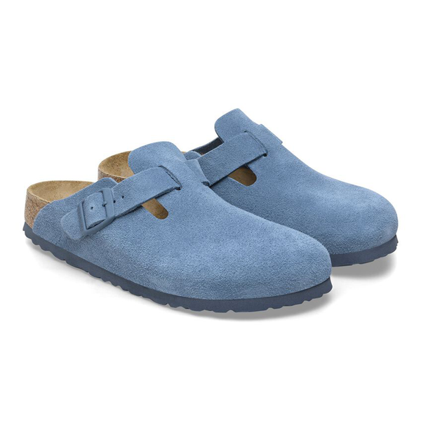 BIRKENSTOCK - BOSTON ELEMENTAL BLUE SUEDE LEATHER