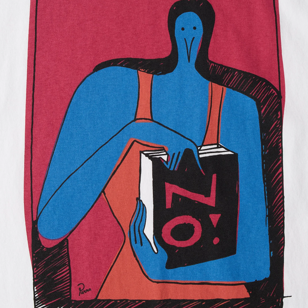 PARRA - NO BOOKS T-SHIRT WHITE