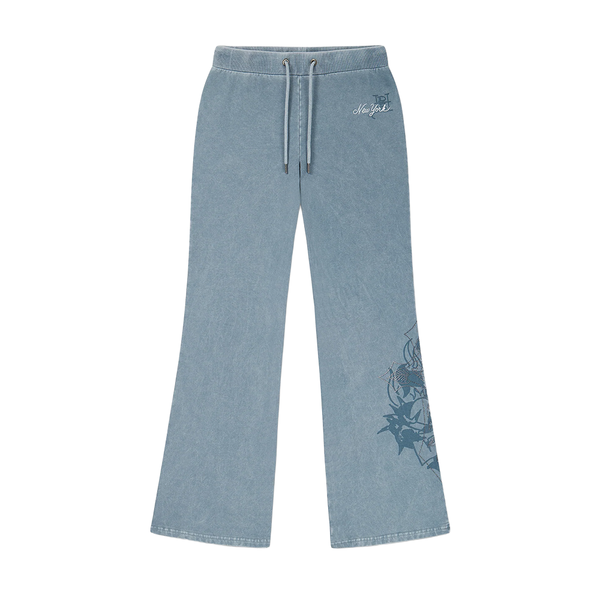 ED HARDY - CROSS AND THORNS WASHED FLARED JOGGERS