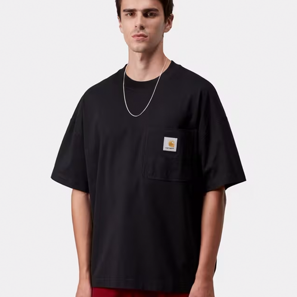 CARHARTT WIP - S/S WORK POCKET T-SHIRT BLACK