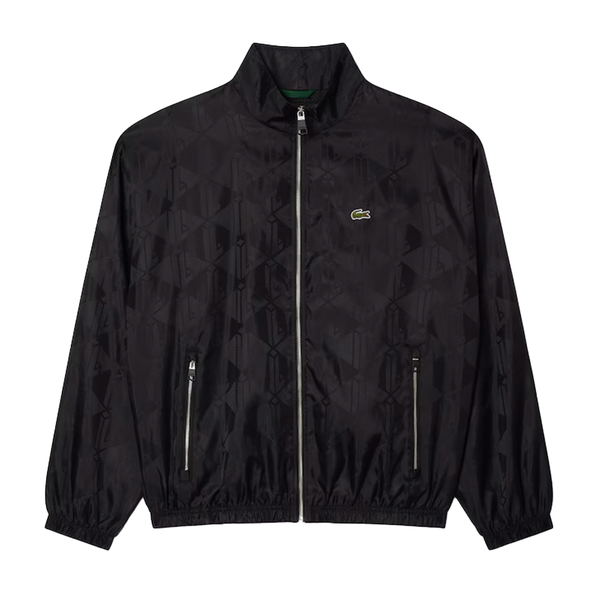 LACOSTE -  MONOGRAM CROPPED JACKET BLACK