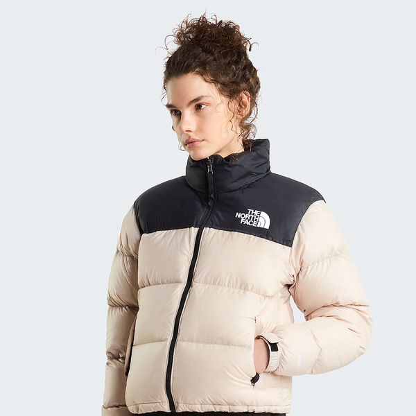 THE NORTH FACE -  RETRO NUPTSE JACKET TIMELESS TAUPE/TNF