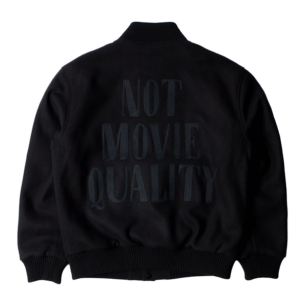 PARRA - NOT MOVIE QUALITY VARSITY JACKET BLACK