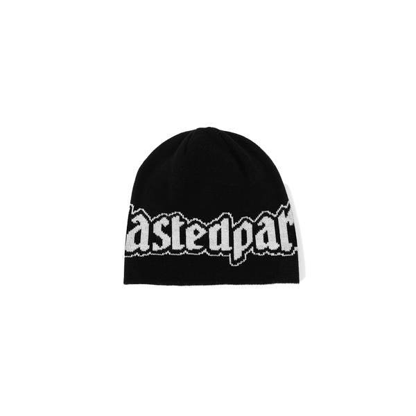 WASTED PARIS - UNITED REVERSE BROW BEANIE BLACK/WHITE