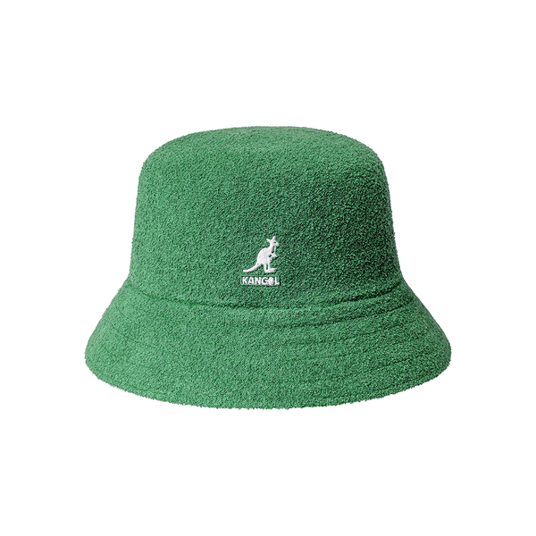 KANGOL - BERMUDA BUCKET HAT GREEN/WHITE