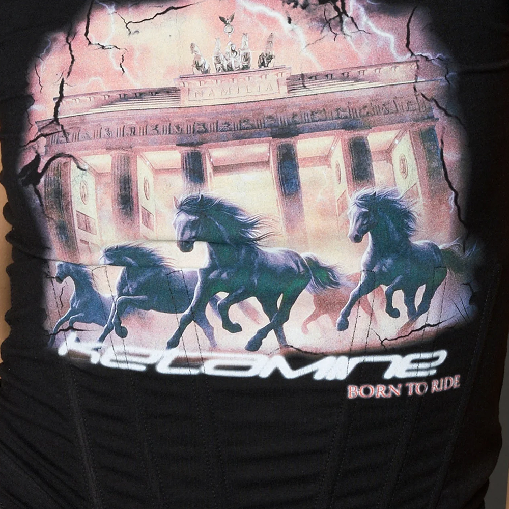 NAMILIA - KETA QUEEN CORSET MINI T-SHIRT