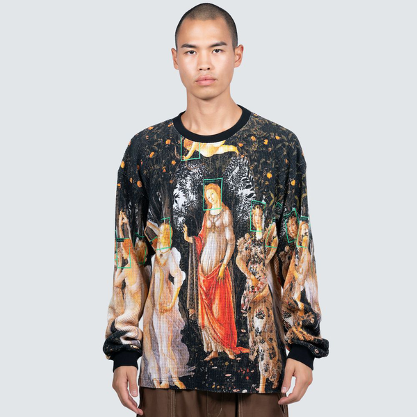 PLEASURES - FACIAL THERMAL LONG SLEEVE BLACK