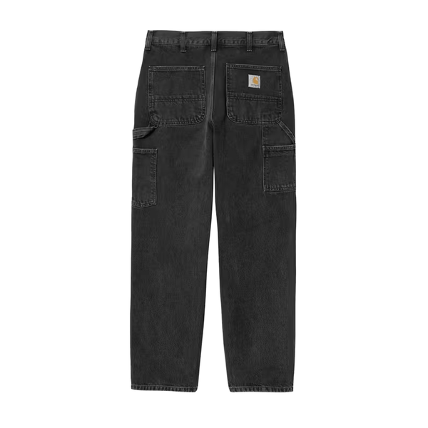 CARHARTT WIP - SINGLE KNEE PANT BLACK STONE WASHED