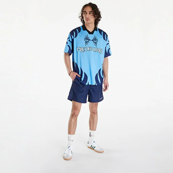 PLEASURES - AFTERLIFE SOCCER JERSEY BLUE