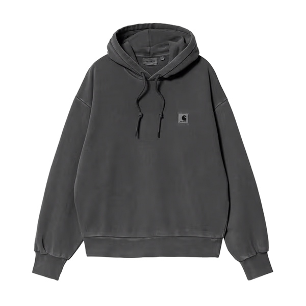 CARHARTT WIP - W' HOODED NELSON SWEAT BLACK DYED