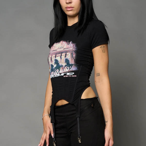 NAMILIA - KETA QUEEN CORSET MINI T-SHIRT