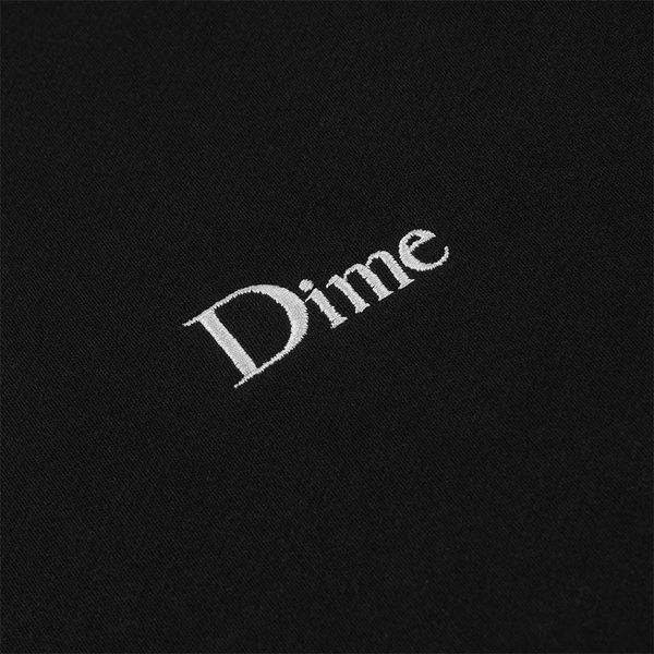 DIME - CLASSIC SMALL LOGO HOODIE BLACK