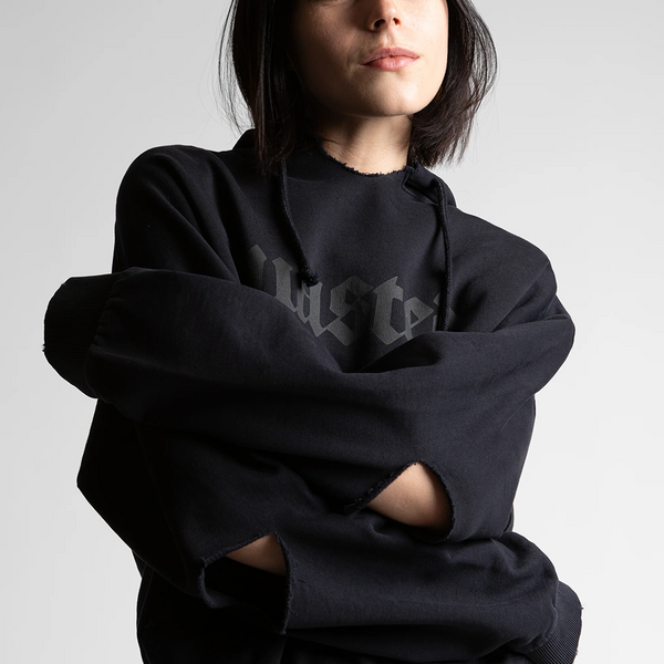 WASTED PARIS - SKIVE BOXY HOODIE BLACK