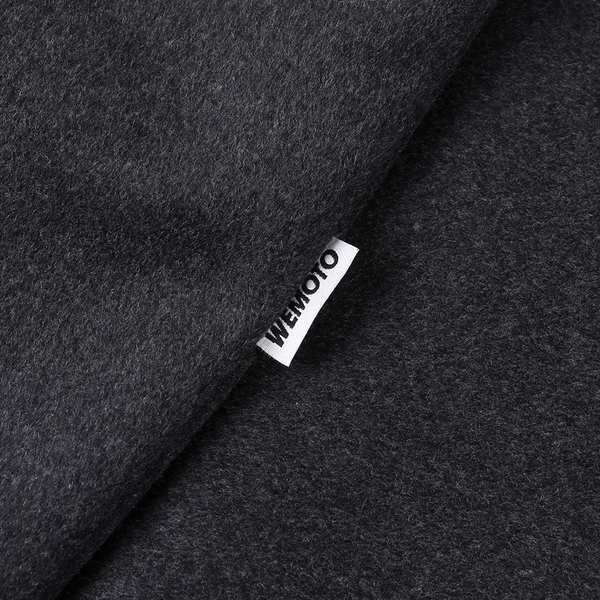 WEMOTO - CORBYN DARK GREY WOOL FELT COAT