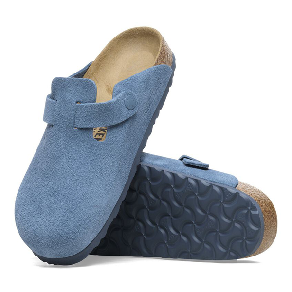 BIRKENSTOCK - BOSTON ELEMENTAL BLUE SUEDE LEATHER