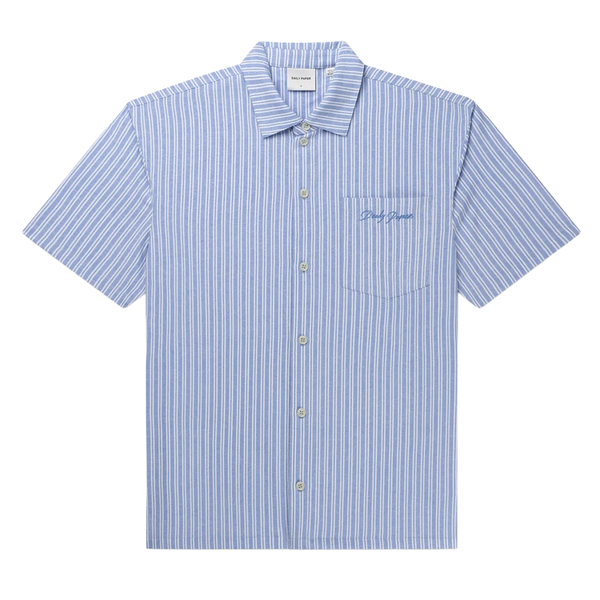 DAILY PAPER - SCRIPT SS SHIRT STRIPE BLUE