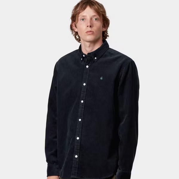 CARHARTT WIP - L/S MADISON CORD SHIRT DARK NAVY