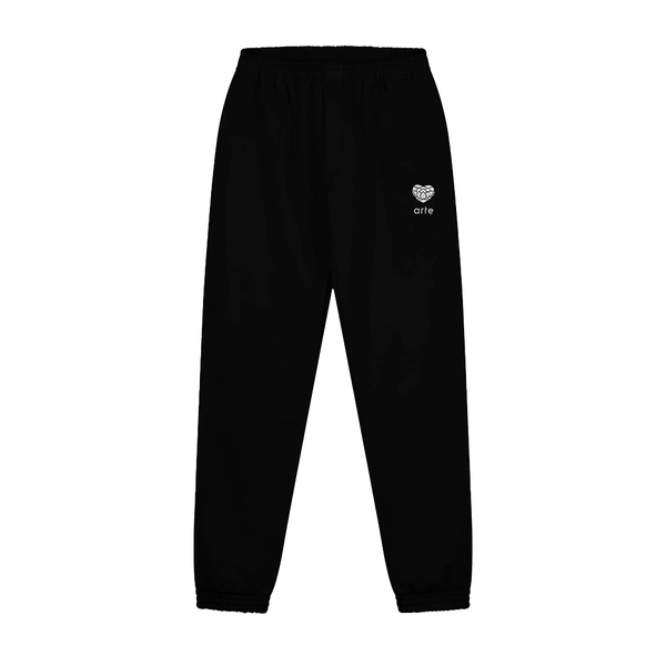 ARTE - HEARTS FLOWER SWEATPANTS BLACK