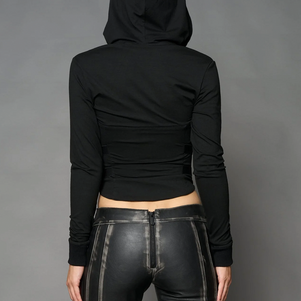 NAMILIA - GOTH PLEASE HOODIE BLACK