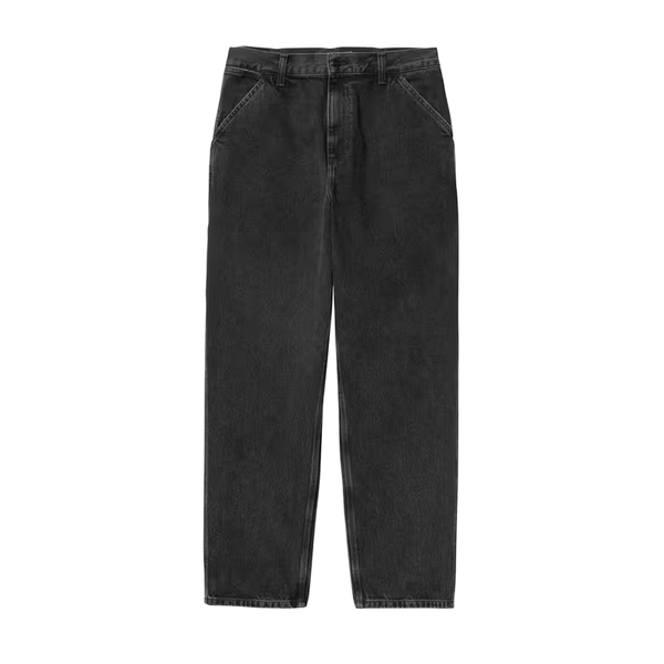 CARHARTT WIP - SINGLE KNEE PANT BLACK STONE WASHED