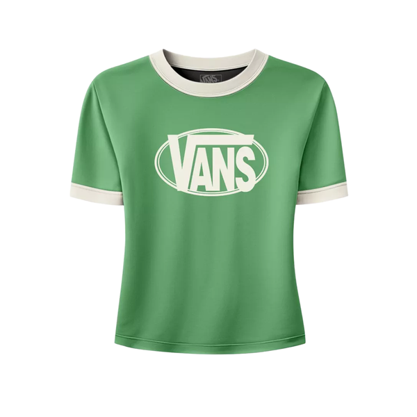 VANS - W CENTER CHEST RINGER TEE GREEN
