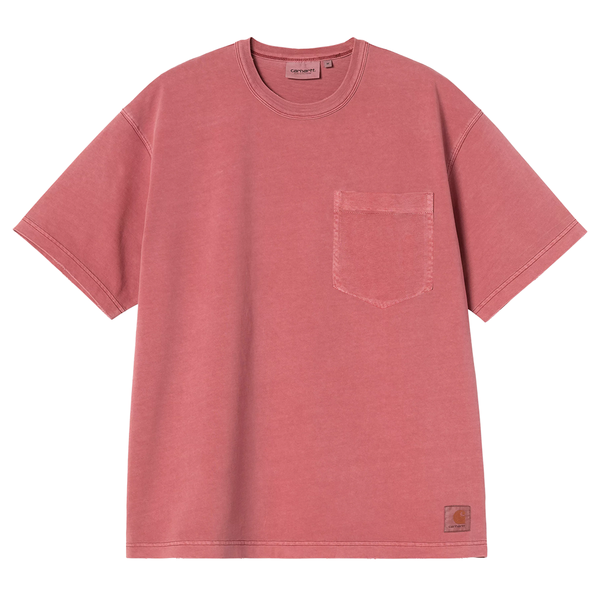 CARHARTT WIP - S/S TORION POCKET T-SHIRT MARSALA GRIND WASH