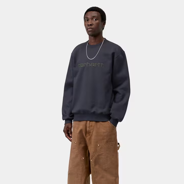 CARHARTT WIP - SWEAT DARK NAVY/DARK SCARAB