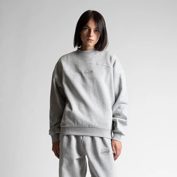 WASTED PARIS - CREWNECK BOXY ASH GREY