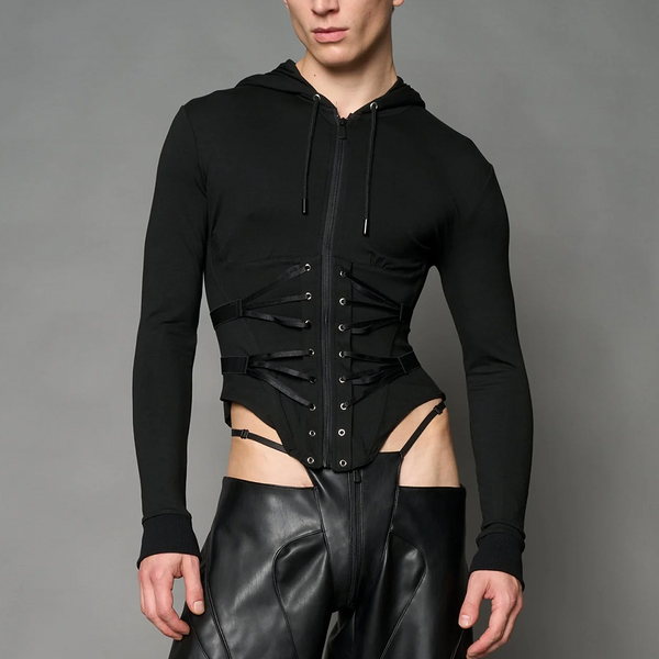 NAMILIA - GOTH PLEASE HOODIE BLACK