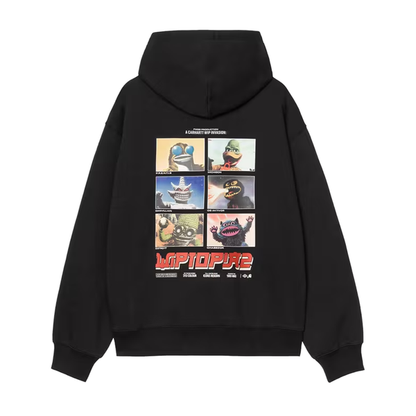 CARHARTT WIP - HOODED SWEAT WIPTOPIA II BLACK