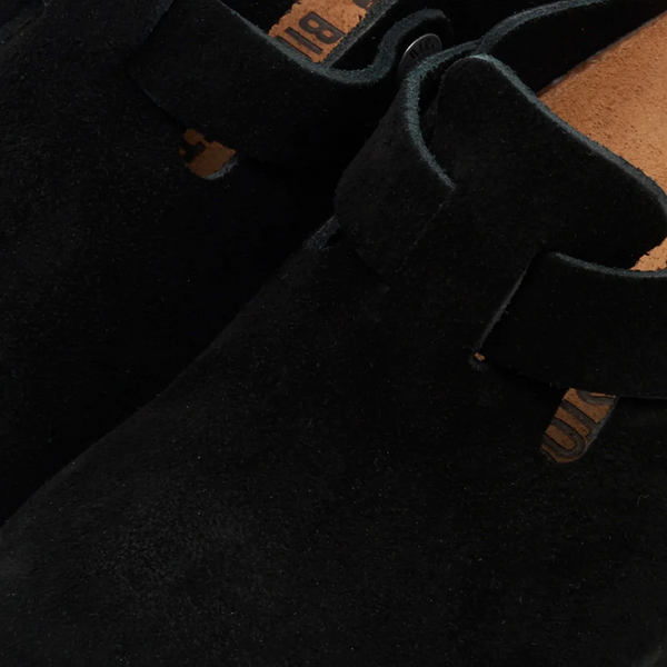 BIRKENSTOCK - BOSTON BLACK SUEDE LEATHER