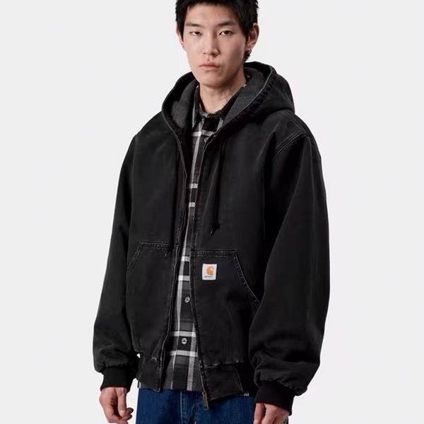 CARHARTT WIP - OG ACTIVE JACKET BLACK STONE WASHED