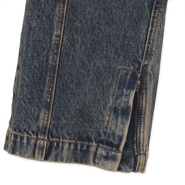 IUTER - GRID ZIPPED DENIM PANTS