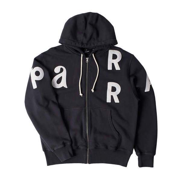 PARRA - WORLD SALAD ZIP HOODED SWEAT DARK NAVY