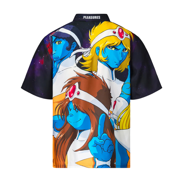 PLEASURES - INTERSTELLAR BUTTON UP SHIRT BLACK