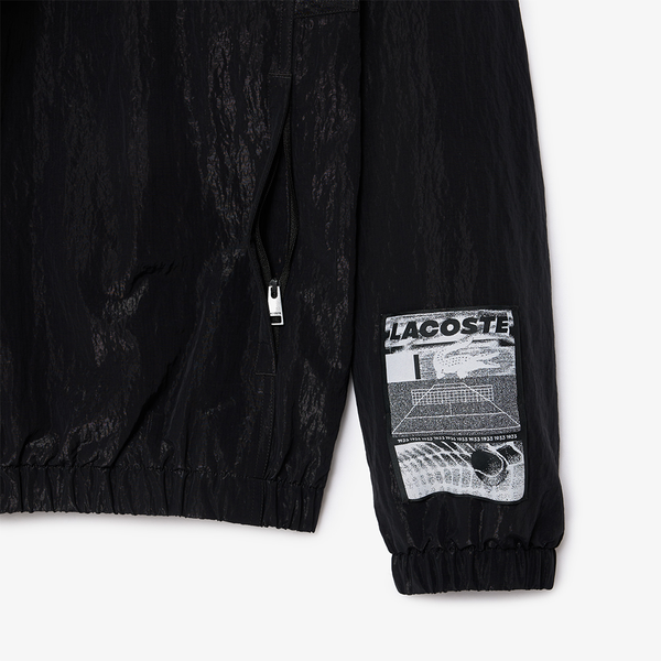 LACOSTE - ZIP SHORT SPORTS JACKET BLACK