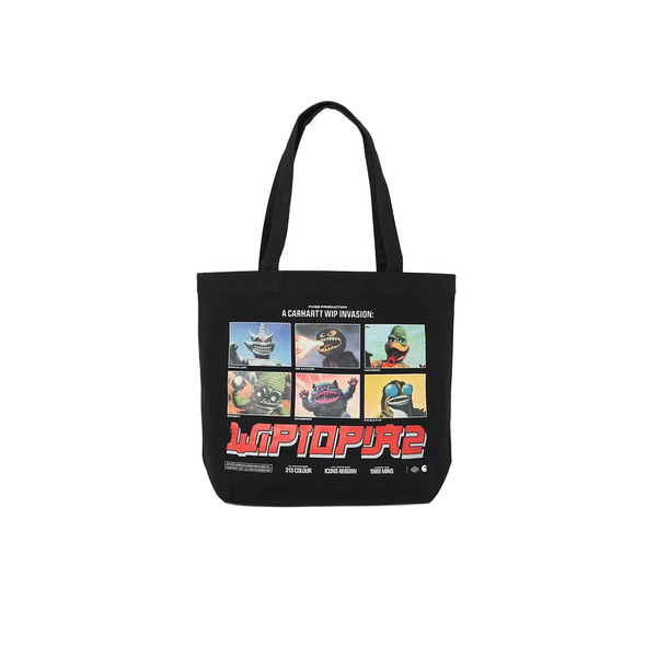 CARHARTT WIP - CANVAS TOTE WIPTOPIA II BLACK