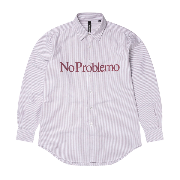 NO PROBLEMO - NO PROBLEMO LS STRIPE OXFORD SHIRT RED