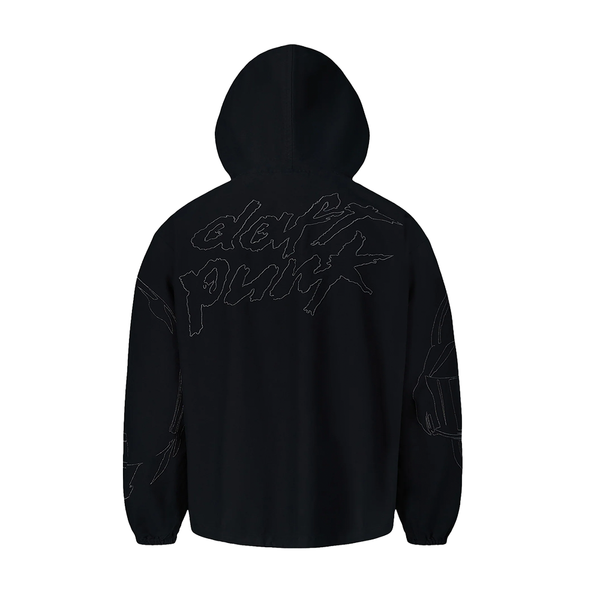 PLEASURES - DIGITAL ZIP PONCHO HOODIE BLACK
