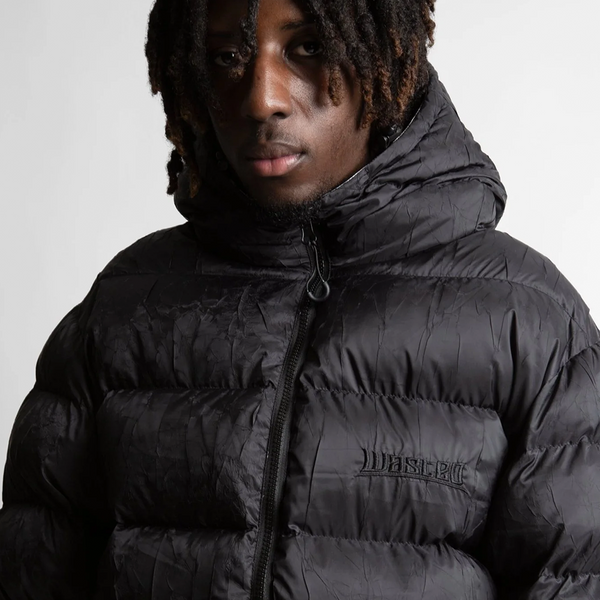 WASTED PARIS - REVERSIBLE PUFFER JACKET ELEVATION BLACK/MULTI