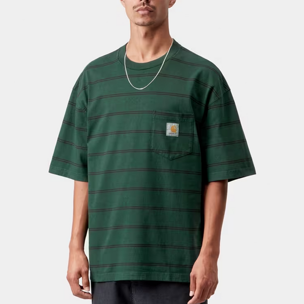 CARHARTT WIP - S/S CARDONA POCKET T-SHIRT STRIPE NATURAL