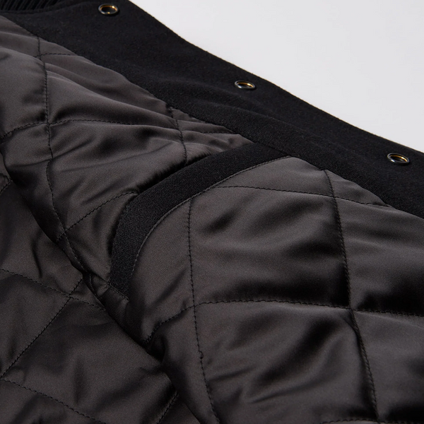 PARRA - NOT MOVIE QUALITY VARSITY JACKET BLACK