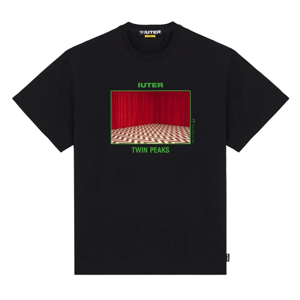IUTER - TWIN PEAKS: LODGE TEE BLACK