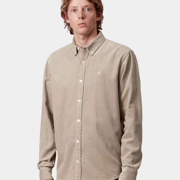 CARHARTT WIP - L/S MADISON CORD SHIRT WALL