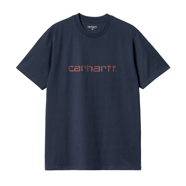 CARHARTT WIP - S/S SCRIPT T-SHIRT AIR FORCE BLUE/MALBEC