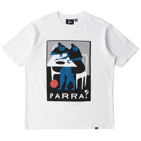 PARRA - WHAT IS THIS T-SHIRT WHITE